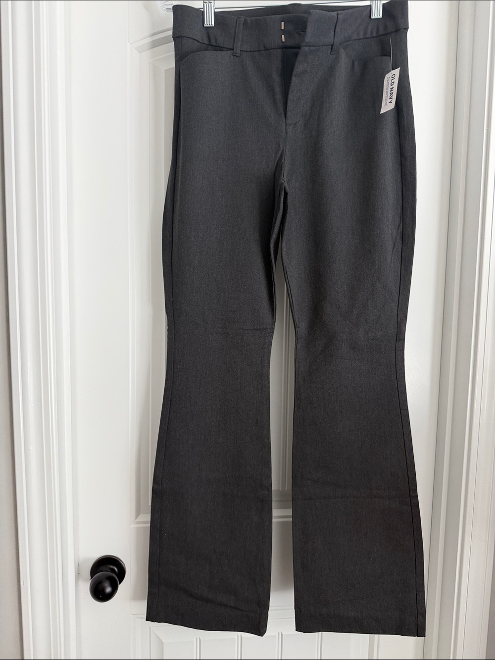 Old Navy Black Pixie Flare High-Rise Pants